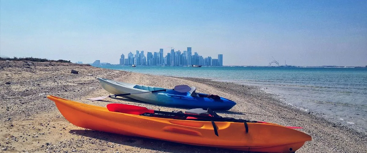 Kayaking at the purple island